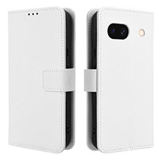 Coque Portefeuille Livre Cuir Etui Clapet BY1 pour Google Pixel 8a 5G Blanc