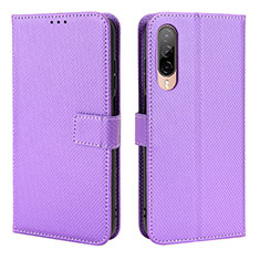 Coque Portefeuille Livre Cuir Etui Clapet BY1 pour HTC Desire 22 Pro 5G Violet