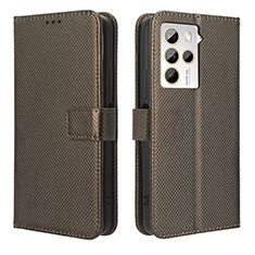 Coque Portefeuille Livre Cuir Etui Clapet BY1 pour HTC U23 Pro 5G Marron