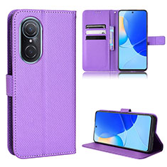 Coque Portefeuille Livre Cuir Etui Clapet BY1 pour Huawei Honor 50 SE 5G Violet