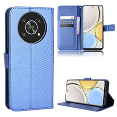 Coque Portefeuille Livre Cuir Etui Clapet BY1 pour Huawei Honor Magic4 Lite 5G Bleu