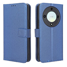 Coque Portefeuille Livre Cuir Etui Clapet BY1 pour Huawei Honor Magic5 Lite 5G Bleu