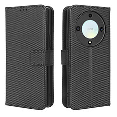 Coque Portefeuille Livre Cuir Etui Clapet BY1 pour Huawei Honor Magic5 Lite 5G Noir