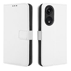 Coque Portefeuille Livre Cuir Etui Clapet BY1 pour Huawei Honor X5 Plus Blanc