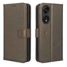 Coque Portefeuille Livre Cuir Etui Clapet BY1 pour Huawei Honor X5 Plus Marron