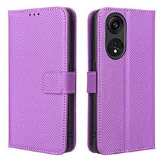 Coque Portefeuille Livre Cuir Etui Clapet BY1 pour Huawei Honor X5 Plus Violet