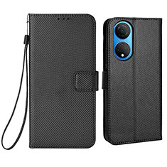 Coque Portefeuille Livre Cuir Etui Clapet BY1 pour Huawei Honor X7 Noir