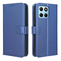 Coque Portefeuille Livre Cuir Etui Clapet BY1 pour Huawei Honor X8 5G Bleu