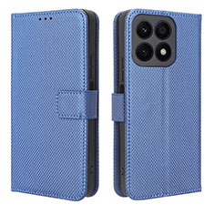 Coque Portefeuille Livre Cuir Etui Clapet BY1 pour Huawei Honor X8a 4G Bleu