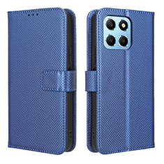 Coque Portefeuille Livre Cuir Etui Clapet BY1 pour Huawei Honor X8a 5G Bleu