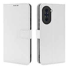 Coque Portefeuille Livre Cuir Etui Clapet BY1 pour Huawei Nova 10 Blanc