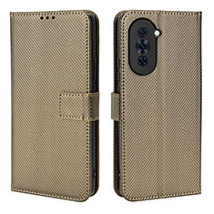 Coque Portefeuille Livre Cuir Etui Clapet BY1 pour Huawei Nova 10 Pro Marron