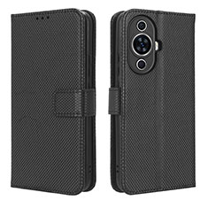 Coque Portefeuille Livre Cuir Etui Clapet BY1 pour Huawei Nova 11 Noir