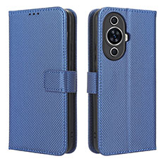 Coque Portefeuille Livre Cuir Etui Clapet BY1 pour Huawei Nova 11 Ultra Bleu