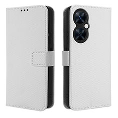 Coque Portefeuille Livre Cuir Etui Clapet BY1 pour Huawei Nova 11i Blanc