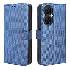 Coque Portefeuille Livre Cuir Etui Clapet BY1 pour Huawei Nova 11i Bleu