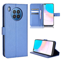 Coque Portefeuille Livre Cuir Etui Clapet BY1 pour Huawei Nova 8i Bleu