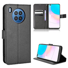 Coque Portefeuille Livre Cuir Etui Clapet BY1 pour Huawei Nova 8i Noir