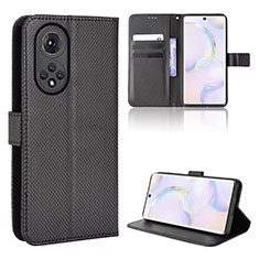 Coque Portefeuille Livre Cuir Etui Clapet BY1 pour Huawei Nova 9 Noir