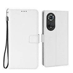 Coque Portefeuille Livre Cuir Etui Clapet BY1 pour Huawei Nova 9 Pro Blanc