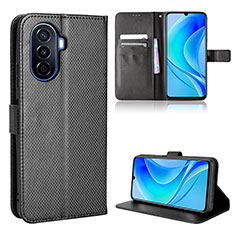 Coque Portefeuille Livre Cuir Etui Clapet BY1 pour Huawei Nova Y70 Noir