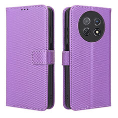 Coque Portefeuille Livre Cuir Etui Clapet BY1 pour Huawei Nova Y91 Violet