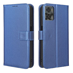 Coque Portefeuille Livre Cuir Etui Clapet BY1 pour Motorola Moto E22i Bleu