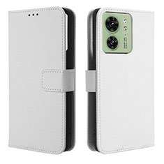 Coque Portefeuille Livre Cuir Etui Clapet BY1 pour Motorola Moto Edge (2023) 5G Blanc