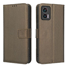 Coque Portefeuille Livre Cuir Etui Clapet BY1 pour Motorola Moto Edge 30 Neo 5G Marron