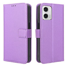 Coque Portefeuille Livre Cuir Etui Clapet BY1 pour Motorola Moto G 5G (2023) Violet