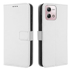 Coque Portefeuille Livre Cuir Etui Clapet BY1 pour Motorola Moto G Stylus (2023) 4G Blanc