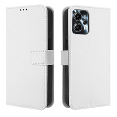 Coque Portefeuille Livre Cuir Etui Clapet BY1 pour Motorola Moto G23 Blanc