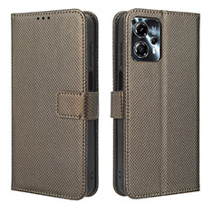 Coque Portefeuille Livre Cuir Etui Clapet BY1 pour Motorola Moto G23 Marron