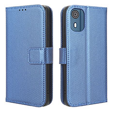 Coque Portefeuille Livre Cuir Etui Clapet BY1 pour Nokia C02 Bleu