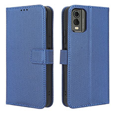 Coque Portefeuille Livre Cuir Etui Clapet BY1 pour Nokia C32 Bleu