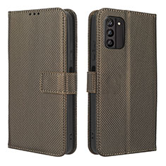 Coque Portefeuille Livre Cuir Etui Clapet BY1 pour Nokia G100 Marron