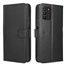 Coque Portefeuille Livre Cuir Etui Clapet BY1 pour Nokia G100 Noir