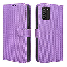 Coque Portefeuille Livre Cuir Etui Clapet BY1 pour Nokia G100 Violet