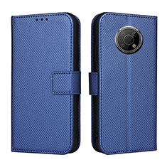 Coque Portefeuille Livre Cuir Etui Clapet BY1 pour Nokia G300 5G Bleu