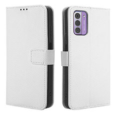 Coque Portefeuille Livre Cuir Etui Clapet BY1 pour Nokia G310 5G Blanc