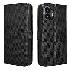 Coque Portefeuille Livre Cuir Etui Clapet BY1 pour Nothing Phone 2 Noir