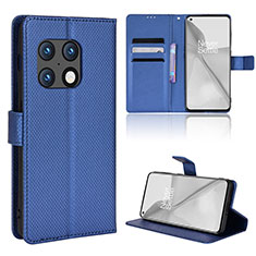 Coque Portefeuille Livre Cuir Etui Clapet BY1 pour OnePlus 10 Pro 5G Bleu