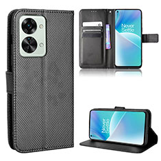 Coque Portefeuille Livre Cuir Etui Clapet BY1 pour OnePlus Nord 2T 5G Noir