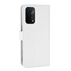 Coque Portefeuille Livre Cuir Etui Clapet BY1 pour OnePlus Nord N200 5G Blanc