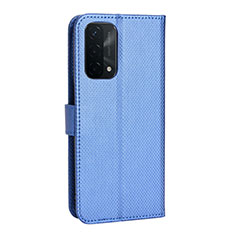 Coque Portefeuille Livre Cuir Etui Clapet BY1 pour OnePlus Nord N200 5G Bleu