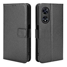 Coque Portefeuille Livre Cuir Etui Clapet BY1 pour Oppo A1 5G Noir