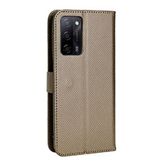 Coque Portefeuille Livre Cuir Etui Clapet BY1 pour Oppo A53s 5G Marron