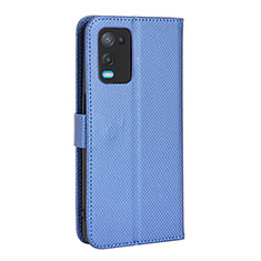 Coque Portefeuille Livre Cuir Etui Clapet BY1 pour Oppo A54 4G Bleu