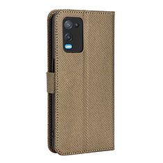 Coque Portefeuille Livre Cuir Etui Clapet BY1 pour Oppo A54 4G Marron