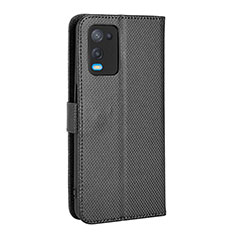 Coque Portefeuille Livre Cuir Etui Clapet BY1 pour Oppo A54 4G Noir